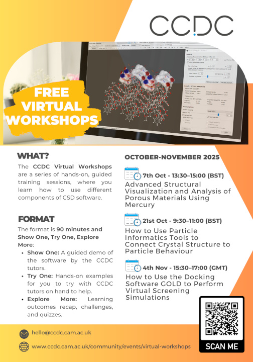 [CCDC Free Virtual Workshops - fall 2025]